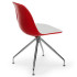 Стілець Tilia Eos-Z ніжки металеві червоний - біла слонова кістка