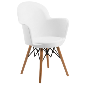 Крісло Tilia Gora-V ніжки букові біле