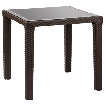 Стіл Tilia Antares 80x80 см ніжки пластикові венге