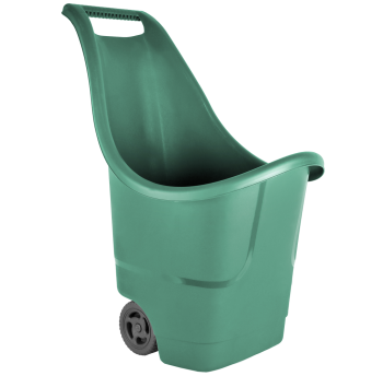 Садовий візок на колесах 50 л зелений