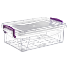 Контейнер на засувках низький 1,2 л прозорий