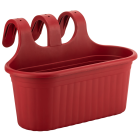 Горщик для квітів балконний підвісний Camellia 6,5 л червоний