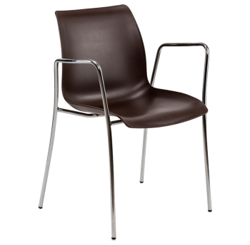 Крісло Tilia Laser ніжки хромовані венге