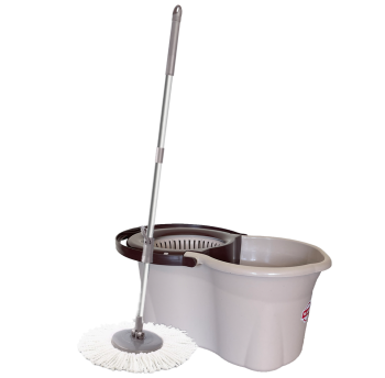 Набір для прибирання Planet Spin Mop Mini Eco 14 л кремовий-коричневий