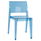 Стілець Papatya Gyza прозоро-синій