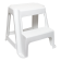 Табурет Step со ступенькой белый