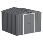 Сарай металевий ECO 262x241x191 см сірий з білим