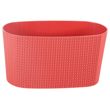 Горщик для квітів балконний з дренажем Sumela 4,7 л червоний