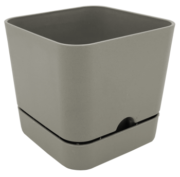 Горщик для квітів квадратний Begonya 1,5 л сіро-коричневий