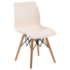 Стілець Tilia Laser-V ніжки букові кремовий