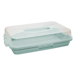 Тортовниця прямокутна сіро-блакитна