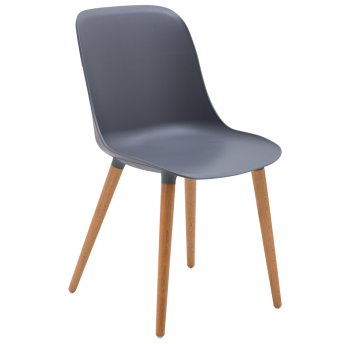 Стілець Tilia Shell-N ніжки букові вугільний