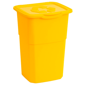 Бак для мусора 50 л Eco желтый