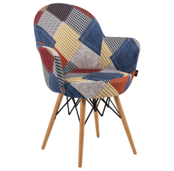 Крісло Tilia Gora-V ніжки букові, сидіння з тканиною PATCHWORK