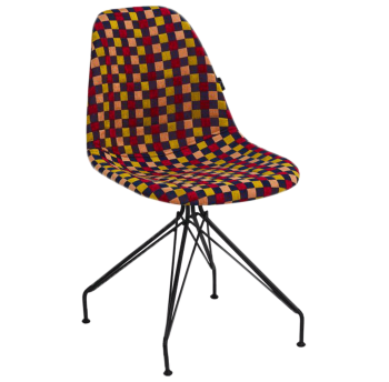 Стілець Tilia Eos-X сидіння з тканиною, ніжки металеві фарбовані ARTNUVO 46904 - V6