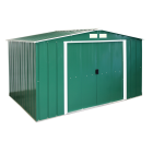 Сарай металевий ECO 320x302x196 см зелений з білим