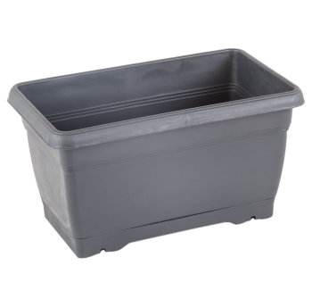 Горщик для квітів балконний Villa 6 л антрацитовий