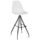 Стул барный Tilia Eos-X ножки металлические крашеные белая слоновая кость - белая слоновая кость