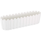 Горщик для квітів балконний Akasya 9 л білий