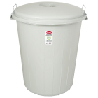 Сміттєвий бак Planet 70 л з защіпками сірий