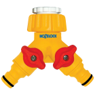 Конектор для крана подвійний 1/2" 21 мм і 3/4" 26,5 мм + адаптер HoZelock 2256