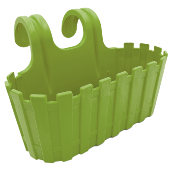 Горщик для квітів балконний підвісний Akasya 3,5 л зелений