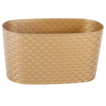 Горщик для квітів балконний з дренажем Kapadokya 4,7 л золотий Горщик для квітів балконний з дренажем Kapadokya 4,7 л золотий