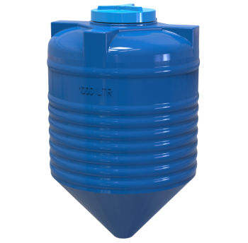 Емкость 1000 л конусная двухслойная
