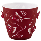 Горшок для цветов 3D 2,5 л тёмно-красный