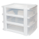 Комод-міні три секції А4 прозоро-білий