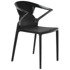 Крісло Papatya Ego-K чорне сидіння, верх чорний