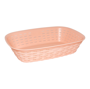 Хлібний кошик під ротанг помаранчевий