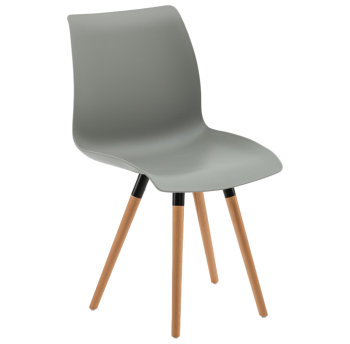 Стілець Tilia Laser-N ніжки букові сірий цемент