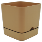Горщик для квітів квадратний Begonya 2,3 л коричневий