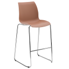 Стілець барний Tilia Laser ніжки хромовані світло-коричневої