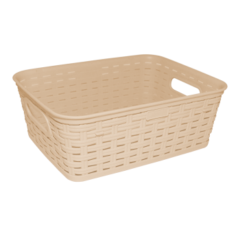 Кошик під ротанг c ручками 2,5 л кремовий