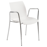 Кресло Tilia Laser ножки хромированные белая слоновая кость 