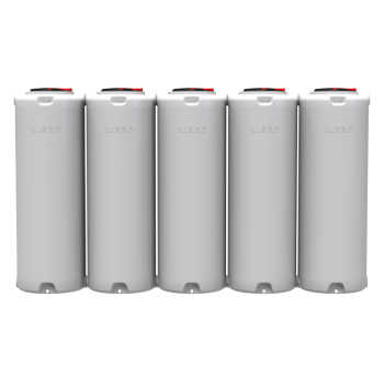 Ємність-модуль 5000 л вузька вертикальна біла  