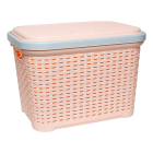 Кошик для білизни під ротанг 20 л помаранчевий