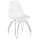 Стілець Tilia Eos-M ніжки металеві хромовані біла слонова кістка - біла слонова кістка