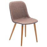 Стул Tilia Shell-N Pad ножки буковые, сидение с тканью pied de poule-02