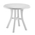 Стіл круглий Irak Plastik Royal 80 см білий