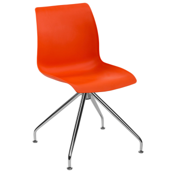 Стул Tilia Lazer-Z ножки хромированные оранжевый