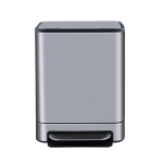 Ведро для мусора с педалью JAH 30 л Soft Close серебряный металлик с внутренним ведром Уценка Ведро для мусора с педалью JAH 30 л Soft Close серебряный металлик с внутренним ведром Уценка