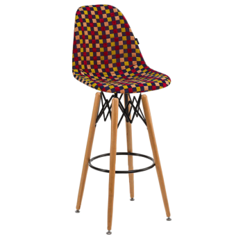 Стул барный Tilia Eos-V сиденье с тканью, ножки буковые ARTNUVO 46904 - V6