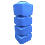 Емкость 1000 л вертикальная квадратная  голубая