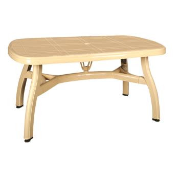 Стол овальный Irak Plastik King 90x150 тик
