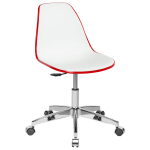 Стілець офісний Tilia Eos-Office червоний - біла слонова кістка
