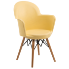 Крісло Tilia Gora-V ніжки букові жовте