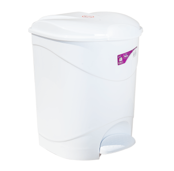 Відро для сміття з педаллю Irak Plastik Bella №2 19л біле